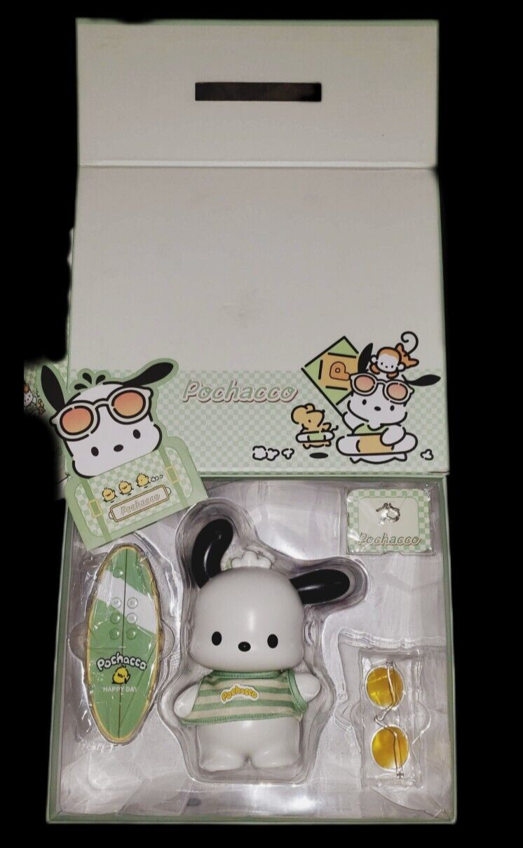Official Sanrio Pochacco Dog Bluetooth Beach Party Speaker Surfboard Remote NEW