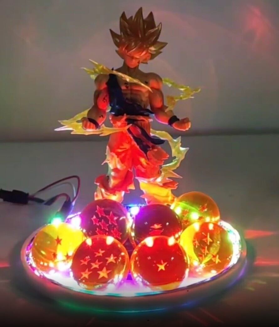 Dragon Ball Z Super Saiyan Goku RGB Lamp/Color Changing/Night Light - BRAND NEW