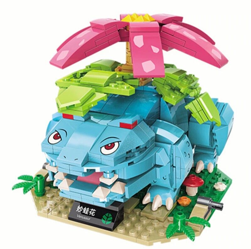 ✅ Official Pokémon Venusaur Building Blocks Set 497Pcs Creative DIY Fun Toy NEW
