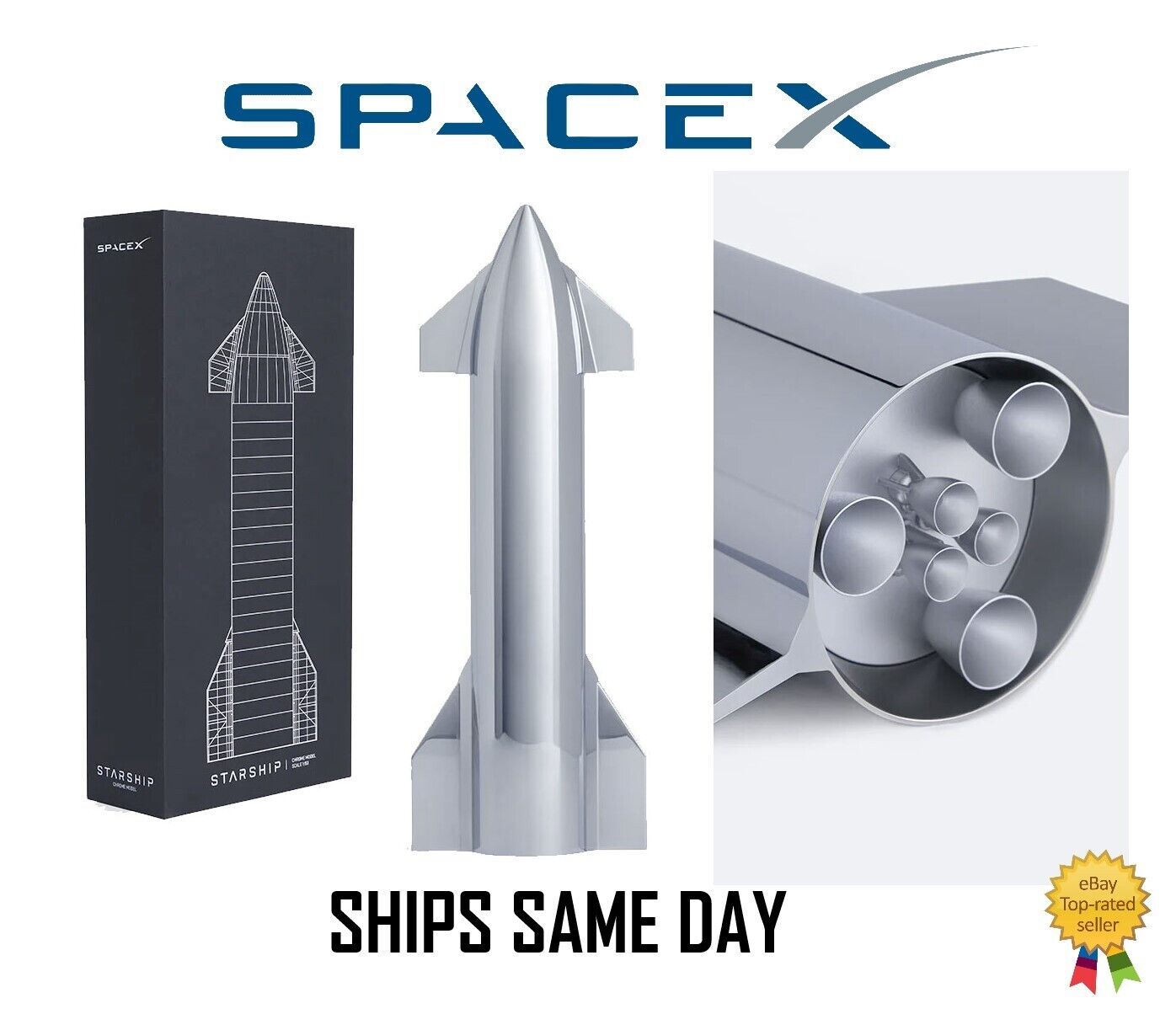 š„Limited Edition Space X STARSHIP Torch 1:200 Scale Adjustable Flame Butane NEW