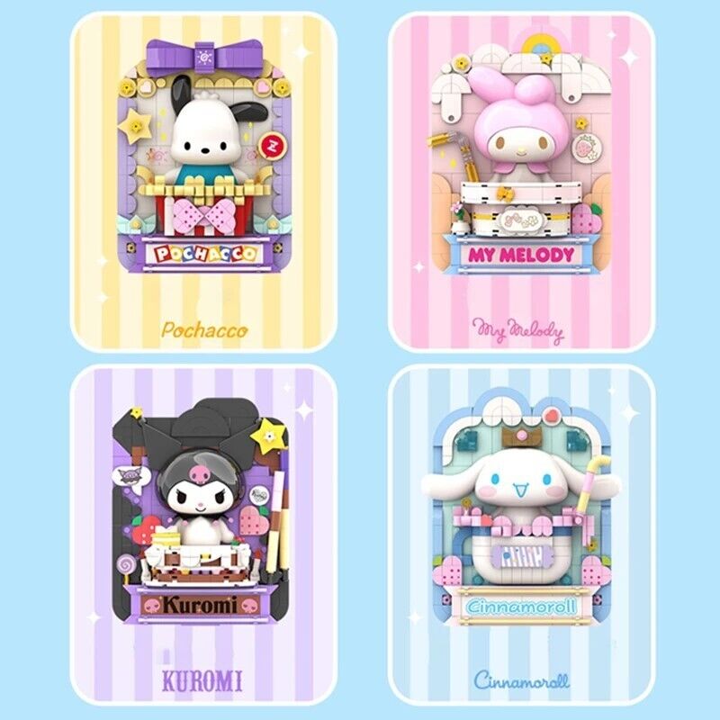 Official Sanrio Characters x TT Picture Frames Building Block Sets DIY Toy NEW