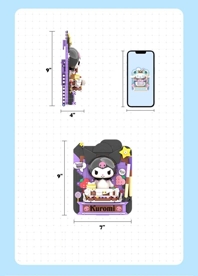 Official Sanrio Characters x TT Picture Frames Building Block Sets DIY Toy NEW