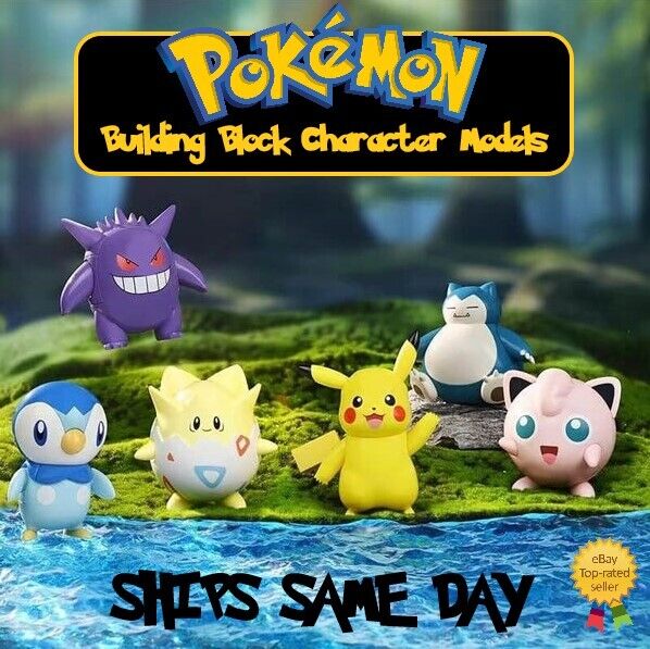 ✅ Official Pokémon Building Block Character Models Togepi Piplup & More Toy NEW