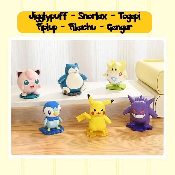 ✅ Official Pokémon Building Block Character Models Togepi Piplup & More Toy NEW