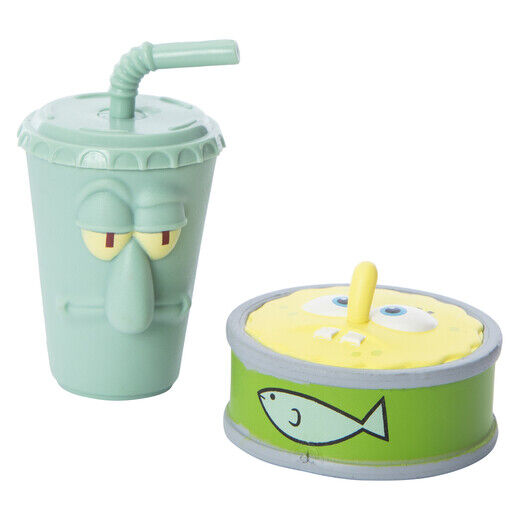 Official Nickeloden SpongeBob SquarePants Patrick Krabs 2Pc Foody Figures - NEW