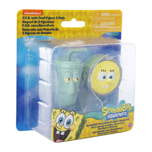 Official Nickeloden SpongeBob SquarePants Patrick Krabs 2Pc Foody Figures - NEW