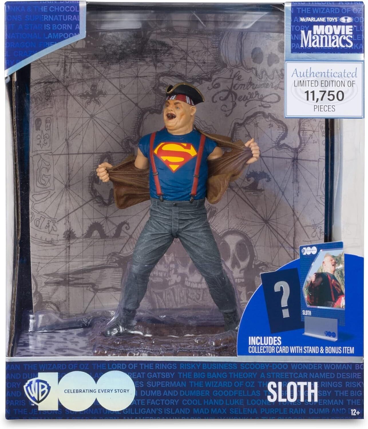 McFarlane Toys Movie Maniacs The Goonies WB 100 LE Sloth 🦥 6" Posed Figure NEW