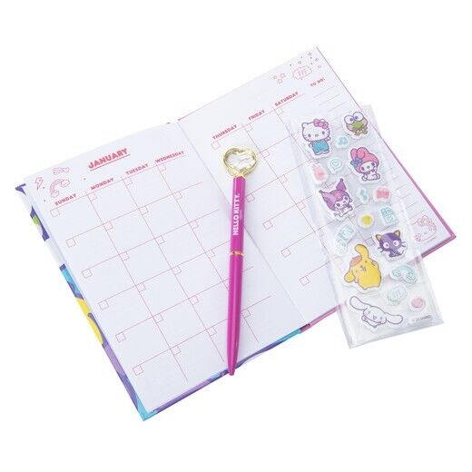 Official Sanrio Hello Kitty & Friends Personalized Planner Set Pen & Decals NEW