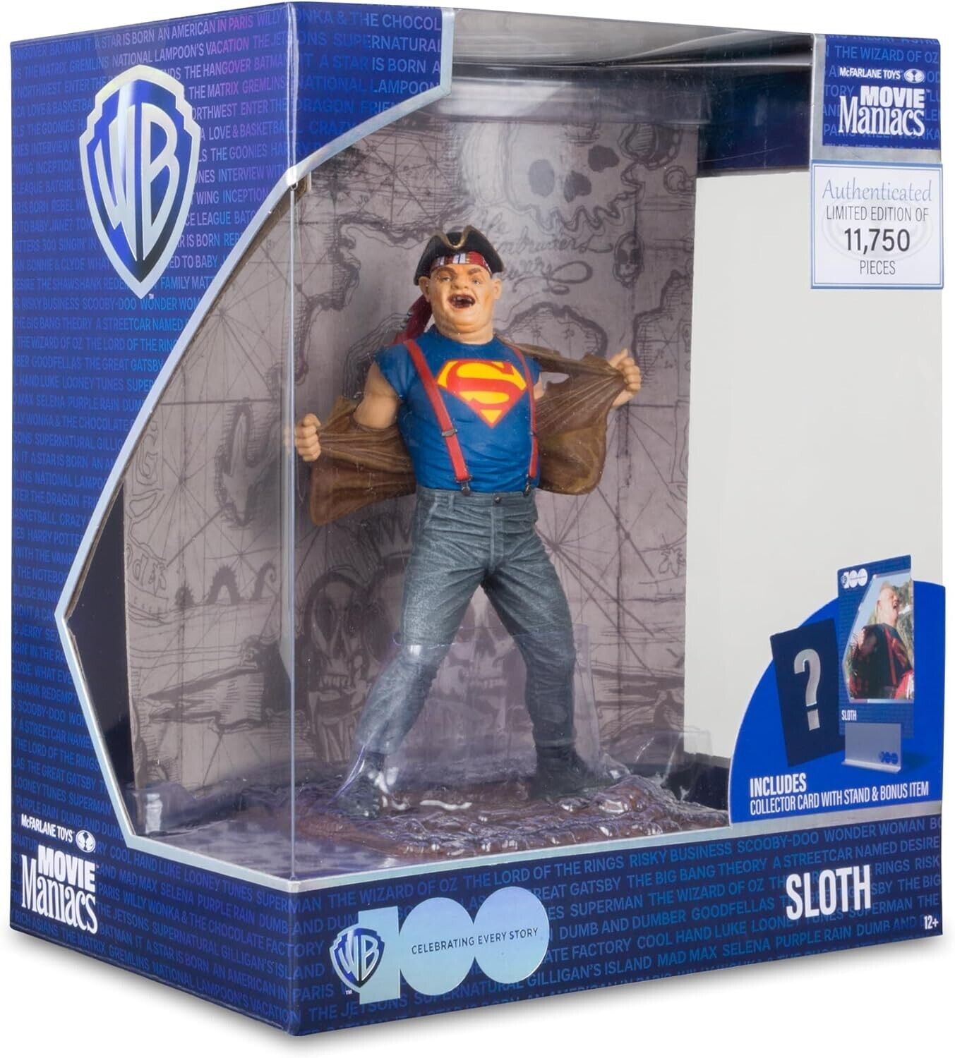 McFarlane Toys Movie Maniacs The Goonies WB 100 LE Sloth 🦥 6" Posed Figure NEW
