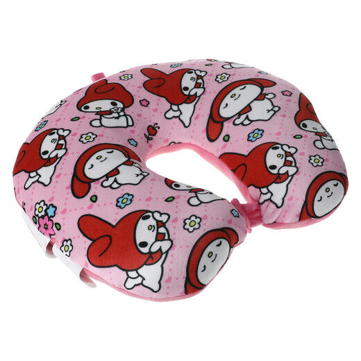 Official Sanrio Hello Kitty & Melody Neck Travel Car Airplane Train Pillow Sleep