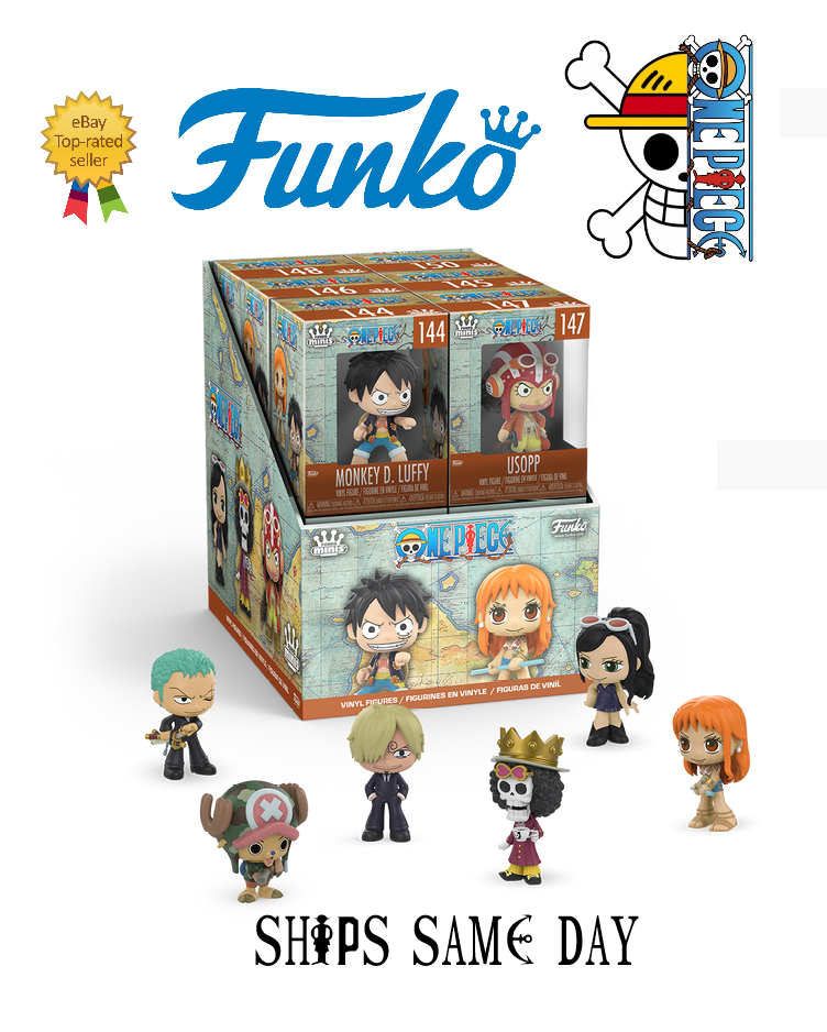 Official One Piece ☠️ Funko Minis Exclusive Vinyl Figures Luffy Nami & More NEW