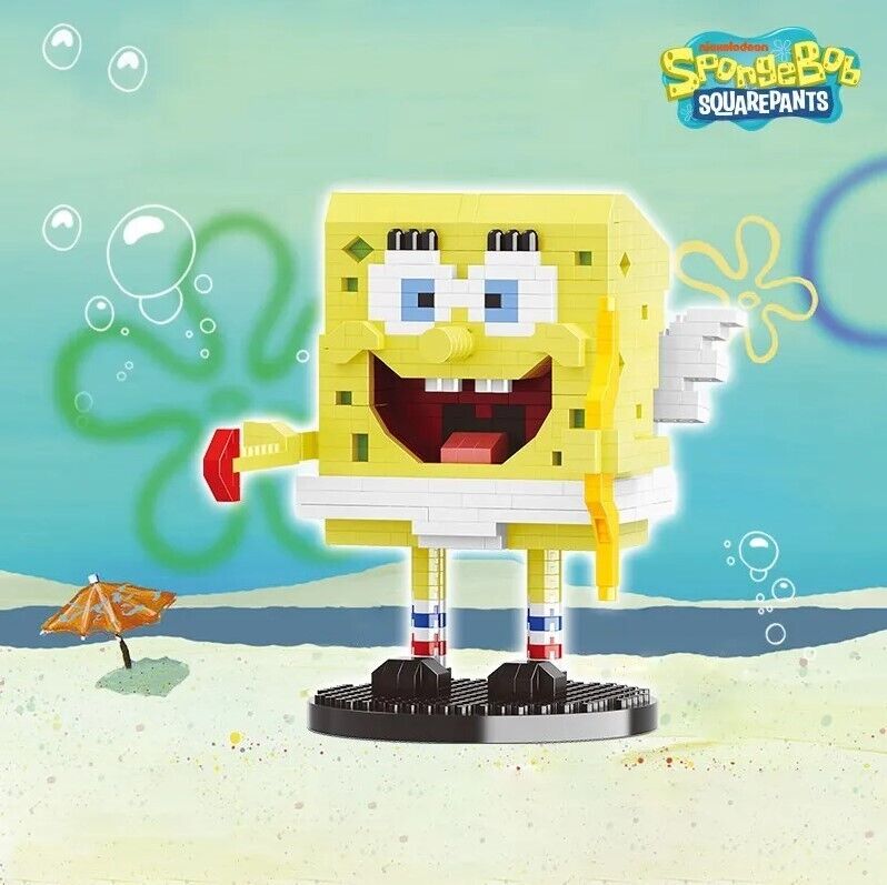 ✅ Official Nickelodeon Cupid SpongeBob SquarePants Building Micro Blocks Set NEW