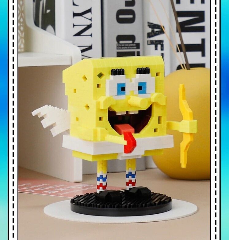 ✅ Official Nickelodeon Cupid SpongeBob SquarePants Building Micro Blocks Set NEW