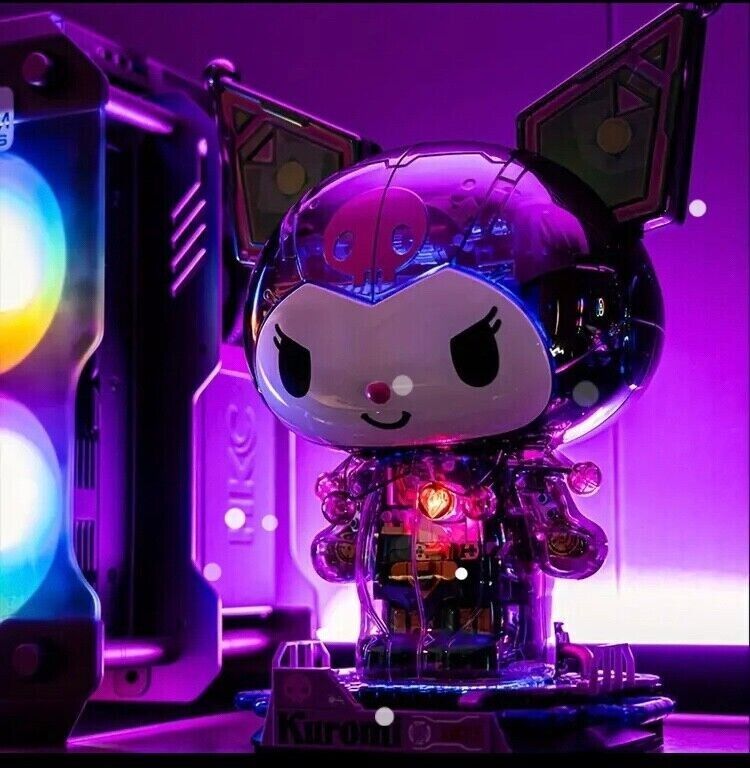 β
Official Sanrio TopToy LARGE 12" Kuromi Cyberpunk Building Blocks Set Toy NEW