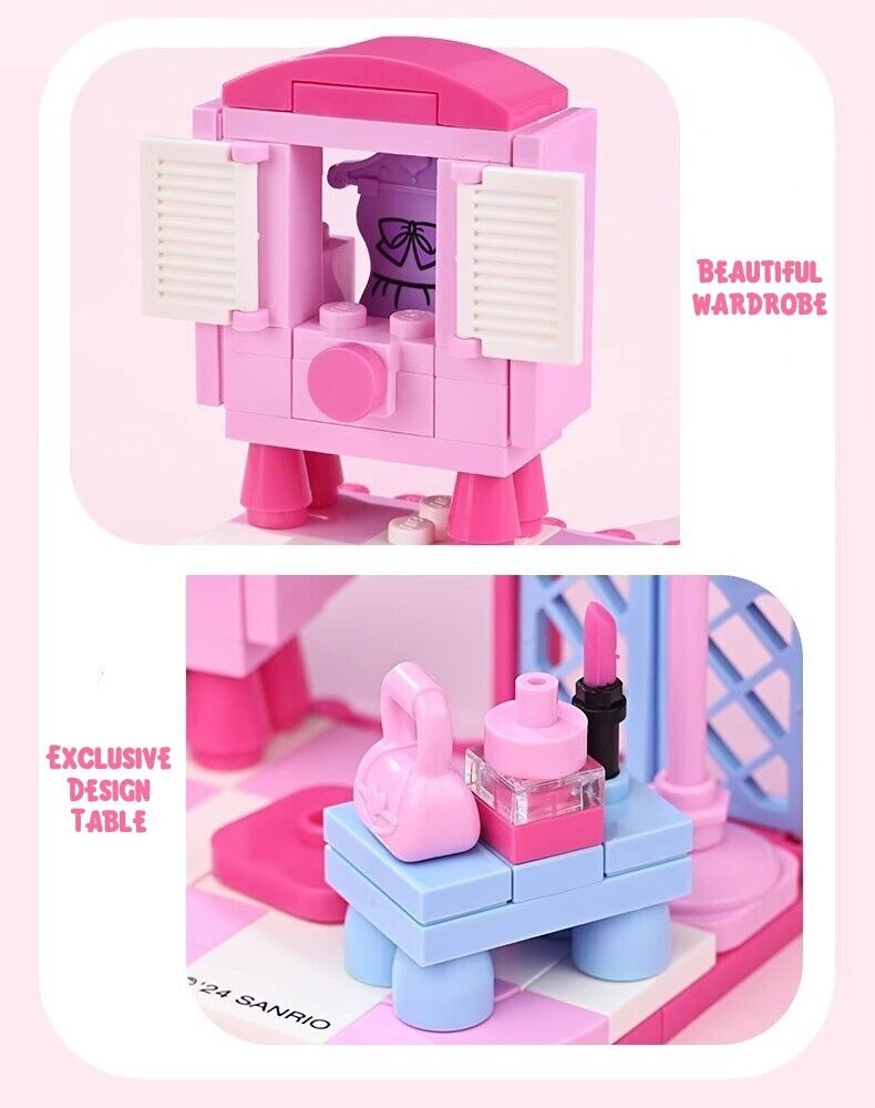 Genuine Sanrio Characters Family Home Life Series Building Block Sets Toy NEW š©·