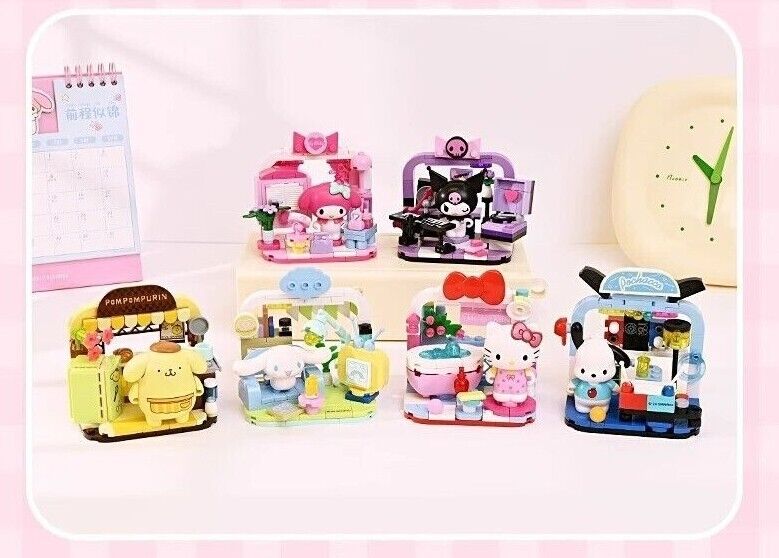 Genuine Sanrio Characters Family Home Life Series Building Block Sets Toy NEW š©·