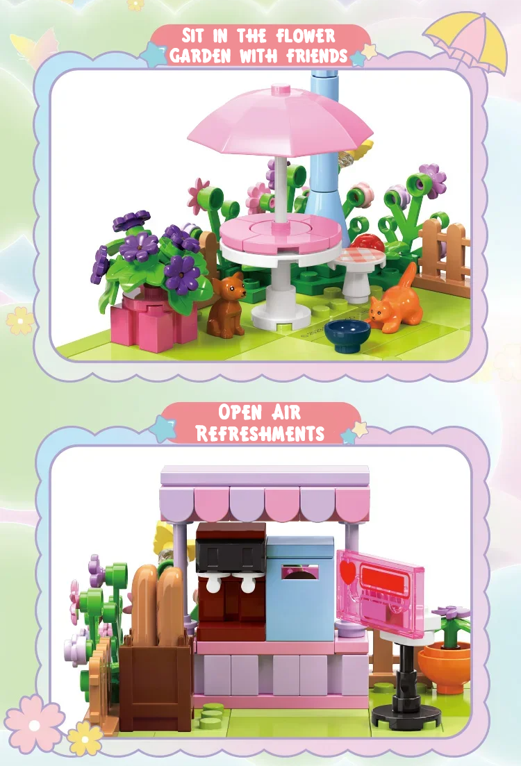 ā
Official Sanrio Characters Happy Home City Villas Building Block Sets Toy NEW