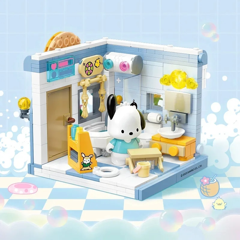 ā
Official Sanrio Characters Happy Home City Villas Building Block Sets Toy NEW