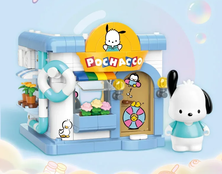 ā
Official Sanrio Characters Happy Home City Villas Building Block Sets Toy NEW