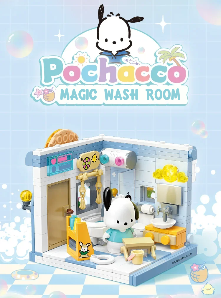ā
Official Sanrio Characters Happy Home City Villas Building Block Sets Toy NEW