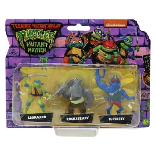 TMNT Mutant Mayhem Nickelodeon 3 Pack Action Figures Turtles Mini's 2024 NEW π’