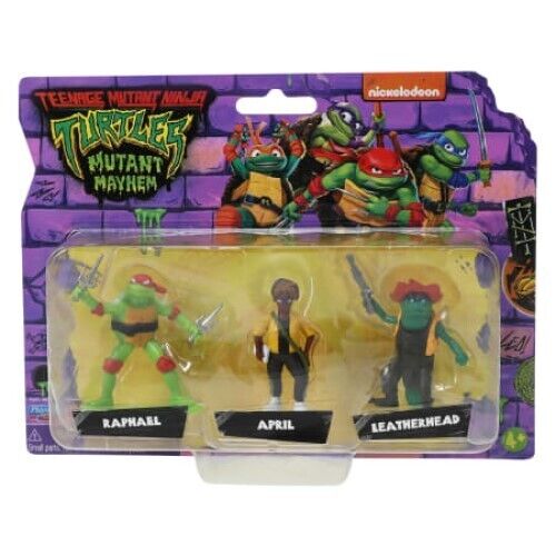 TMNT Mutant Mayhem Nickelodeon 3 Pack Action Figures Turtles Mini's 2024 NEW π’