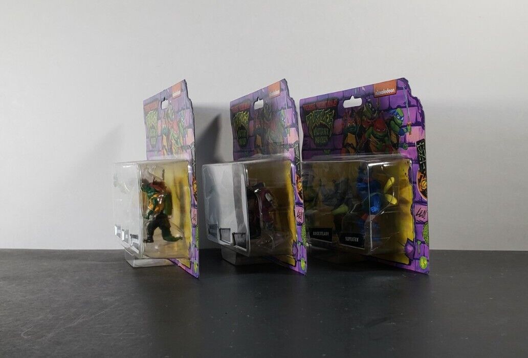 TMNT Mutant Mayhem Nickelodeon 3 Pack Action Figures Turtles Mini's 2024 NEW π’
