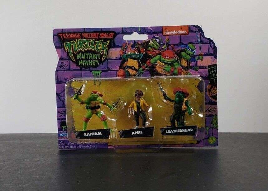 TMNT Mutant Mayhem Nickelodeon 3 Pack Action Figures Turtles Mini's 2024 NEW π’