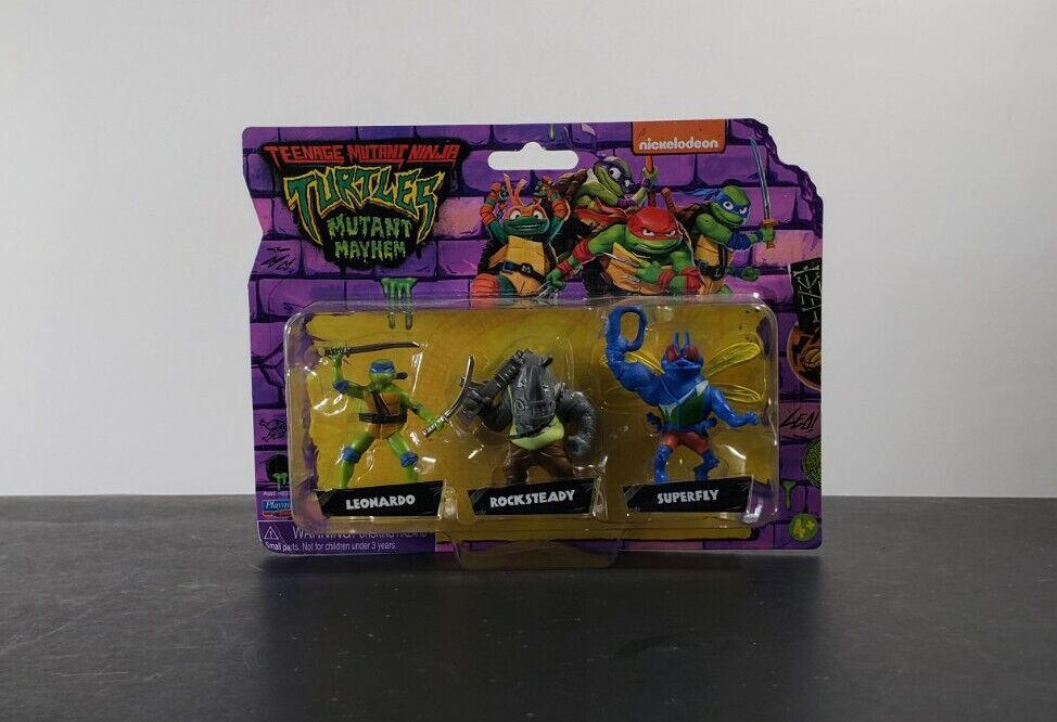 TMNT Mutant Mayhem Nickelodeon 3 Pack Action Figures Turtles Mini's 2024 NEW π’