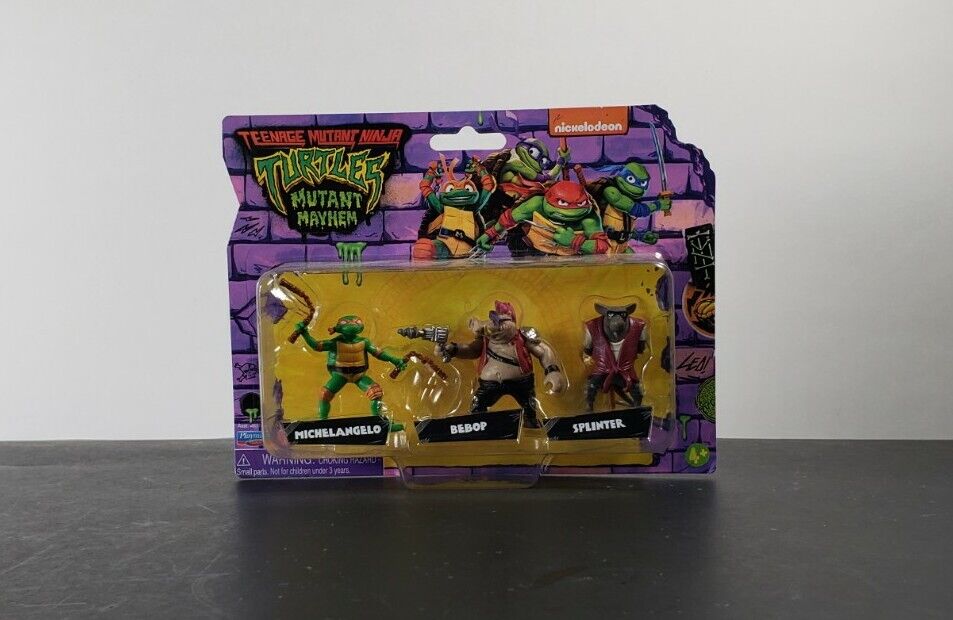 TMNT Mutant Mayhem Nickelodeon 3 Pack Action Figures Turtles Mini's 2024 NEW π’