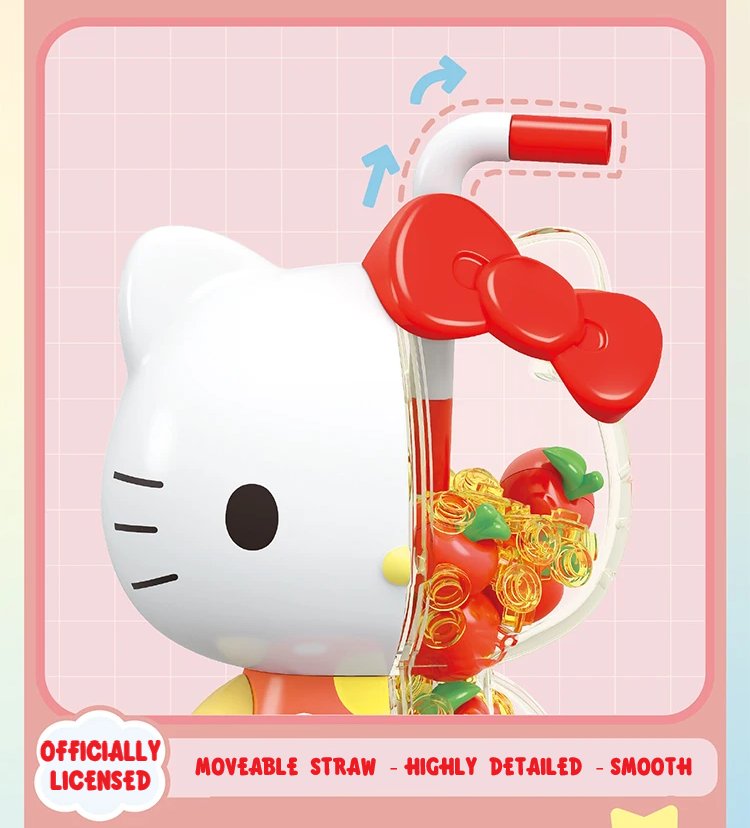 β
Official Sanrio Characters Boba Pearl Bubble Tea Building Block Sets Toy NEW