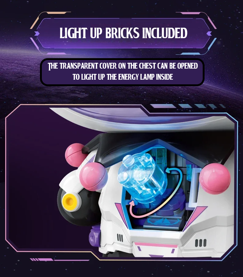 Official Sanrio TopToy Kuromi Space Traveler Pilot Building Blocks Set Fun NEW