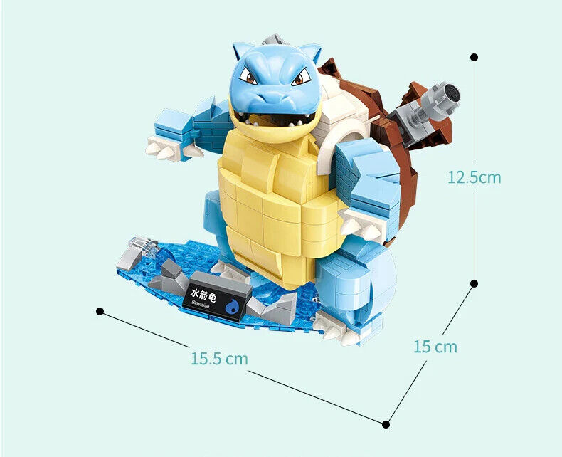 ✅ Genuine Pokémon Charizard Blastoise Venusaur 3-Pack Building Block Sets NEW