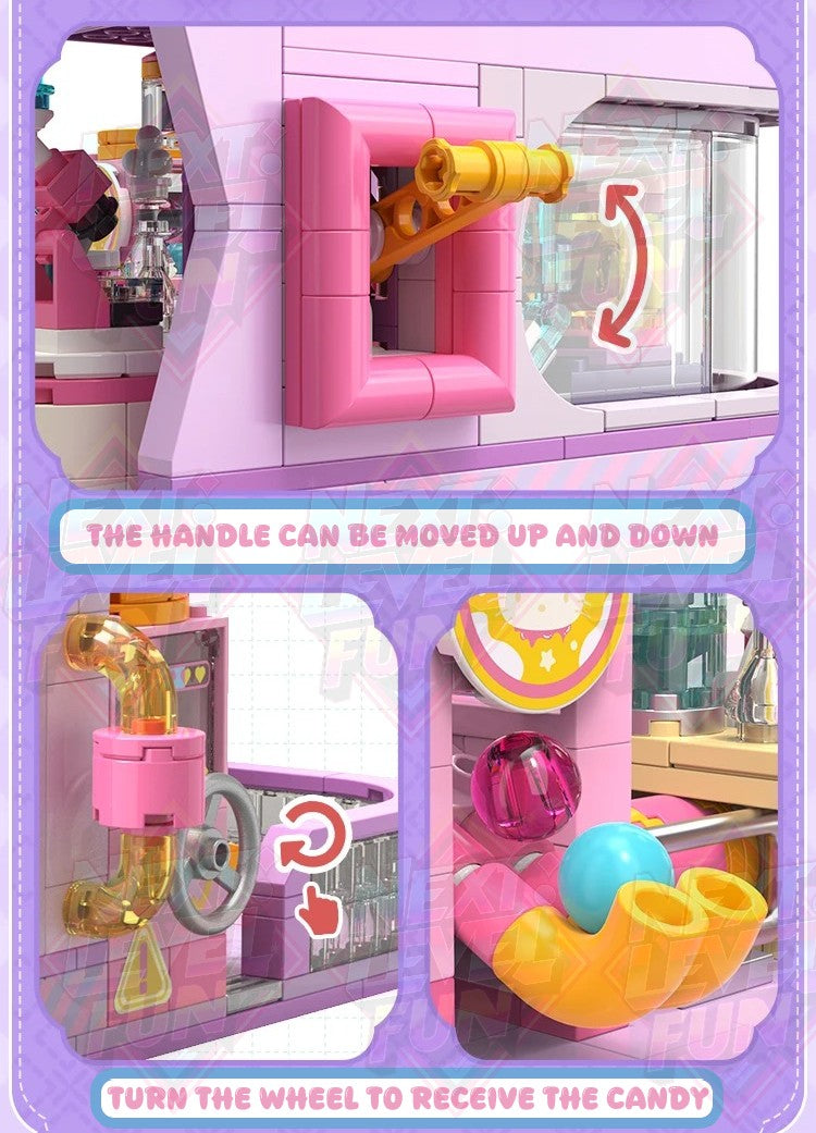 Sanrio College Academy 3-Floor Building Blocks Set DIY Creative Toy