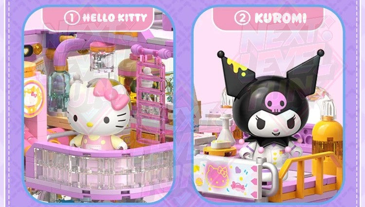Sanrio College Academy 3-Floor Building Blocks Set DIY Creative Toy