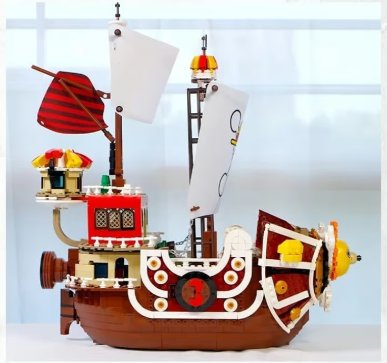 One Piece LARGE 18" Thousand Sunny Boat EPIC Building Blocks Set Luffy Sanji NEW