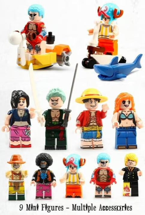 One Piece LARGE 18" Thousand Sunny Boat EPIC Building Blocks Set Luffy Sanji NEW