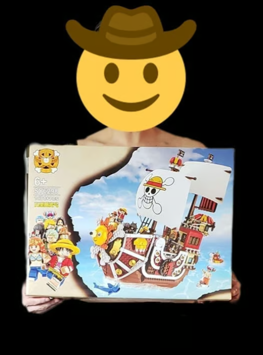 One Piece LARGE 18" Thousand Sunny Boat EPIC Building Blocks Set Luffy Sanji NEW