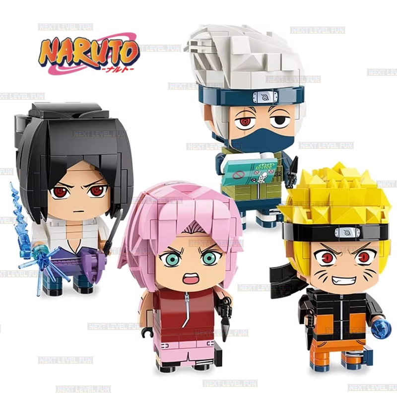 Officially Licensed Naruto Anime Characters Building Block Toy Set