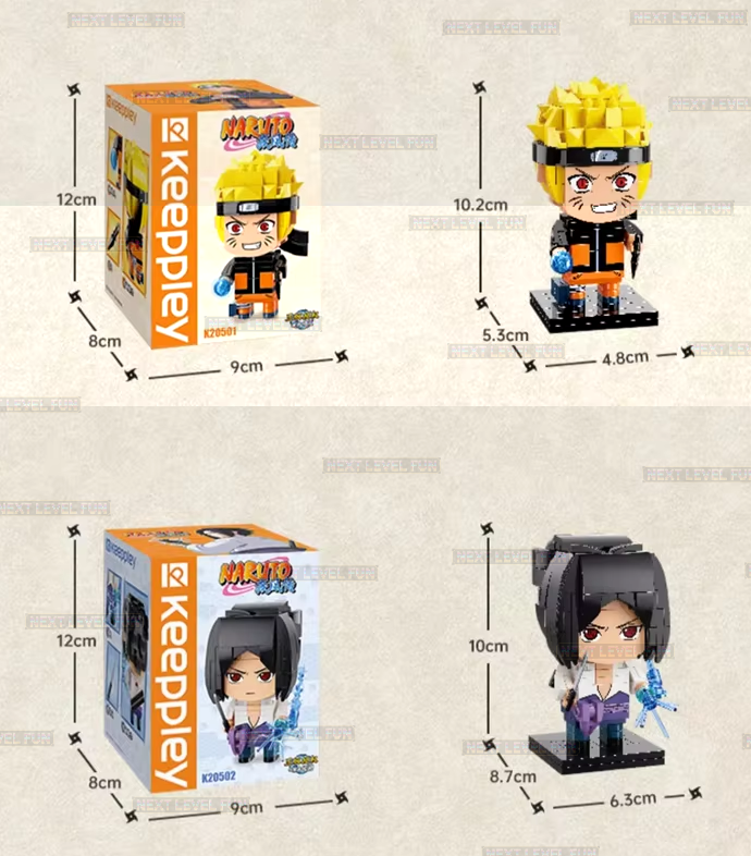 Officially Licensed Naruto Anime Characters Building Block Toy Set