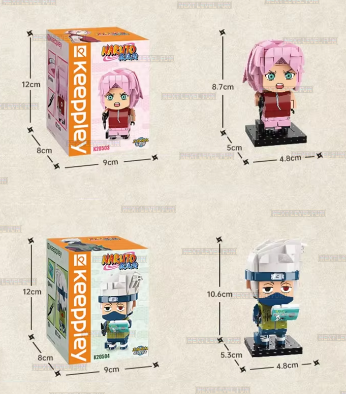 Officially Licensed Naruto Anime Characters Building Block Toy Set