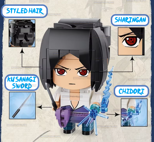 Officially Licensed Naruto Anime Characters Building Block Toy Set