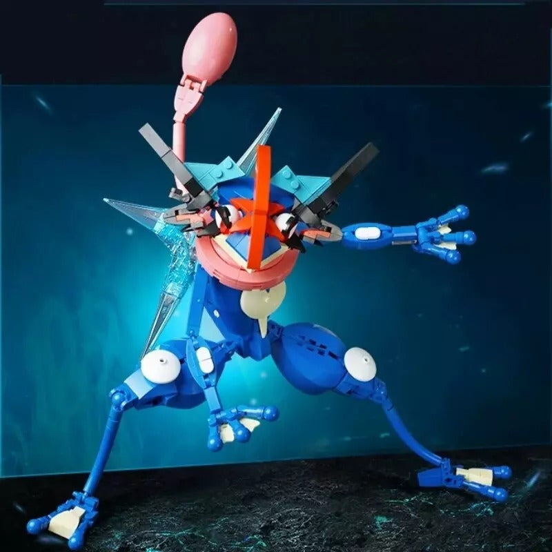 NEW Official Pokémon LARGE Mega Charizard X & Ash Greninja Building Block Sets