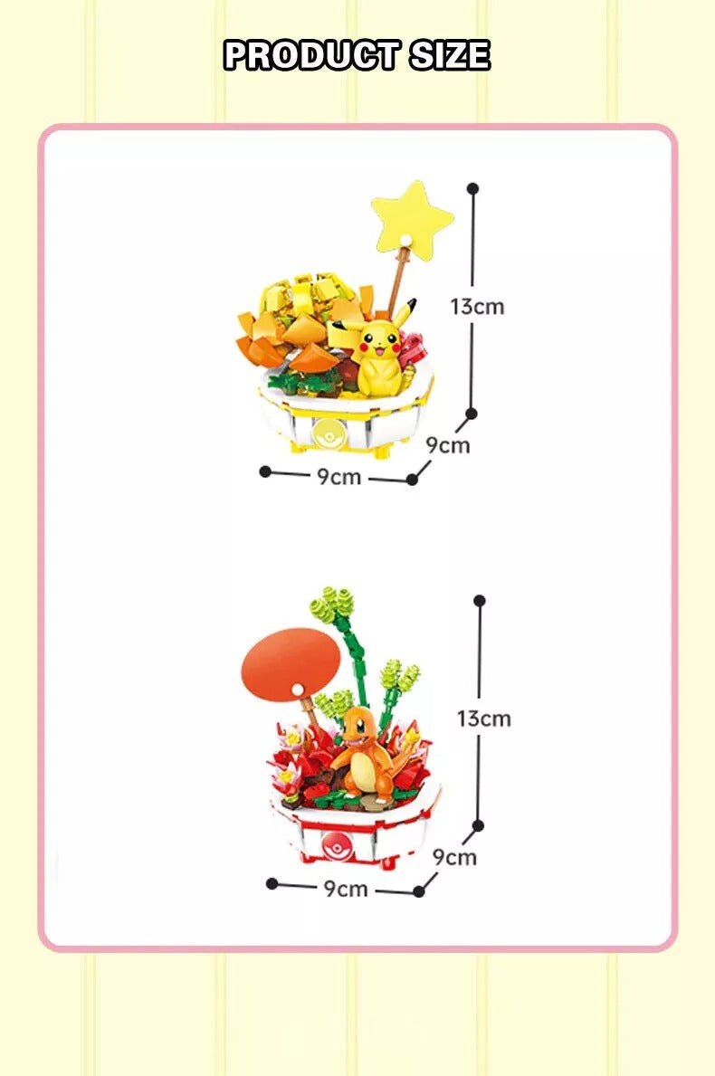 NEW Pokémon Super Succulent Plants Building Block Sets Creative Toy
