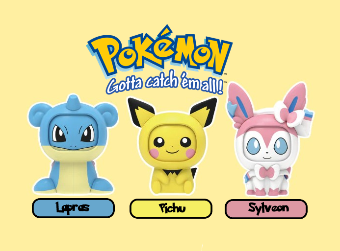 NEW Official Pokémon Lapras Sylveon Psyduck & More Action Figure Face Changers