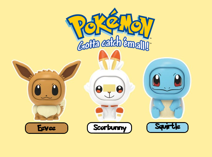 NEW Official Pokémon Lapras Sylveon Psyduck & More Action Figure Face Changers