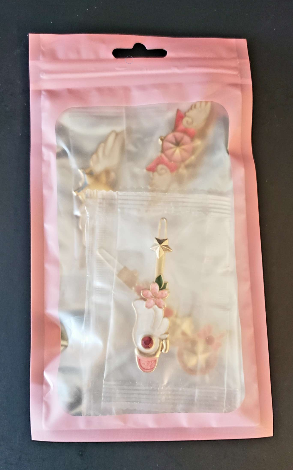 Sailor Moon Crystal Pendants Sakura Anime 4-PC Hair Pin Brooch Set - BRAND NEW
