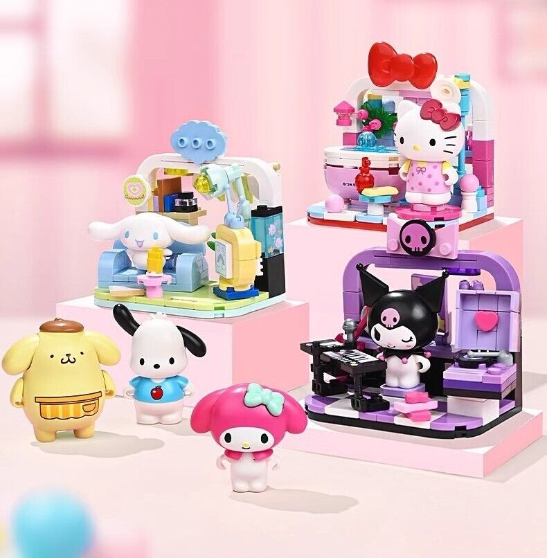 Genuine Sanrio Characters Family Home Life Series Building Block Sets Toy NEW 🩷