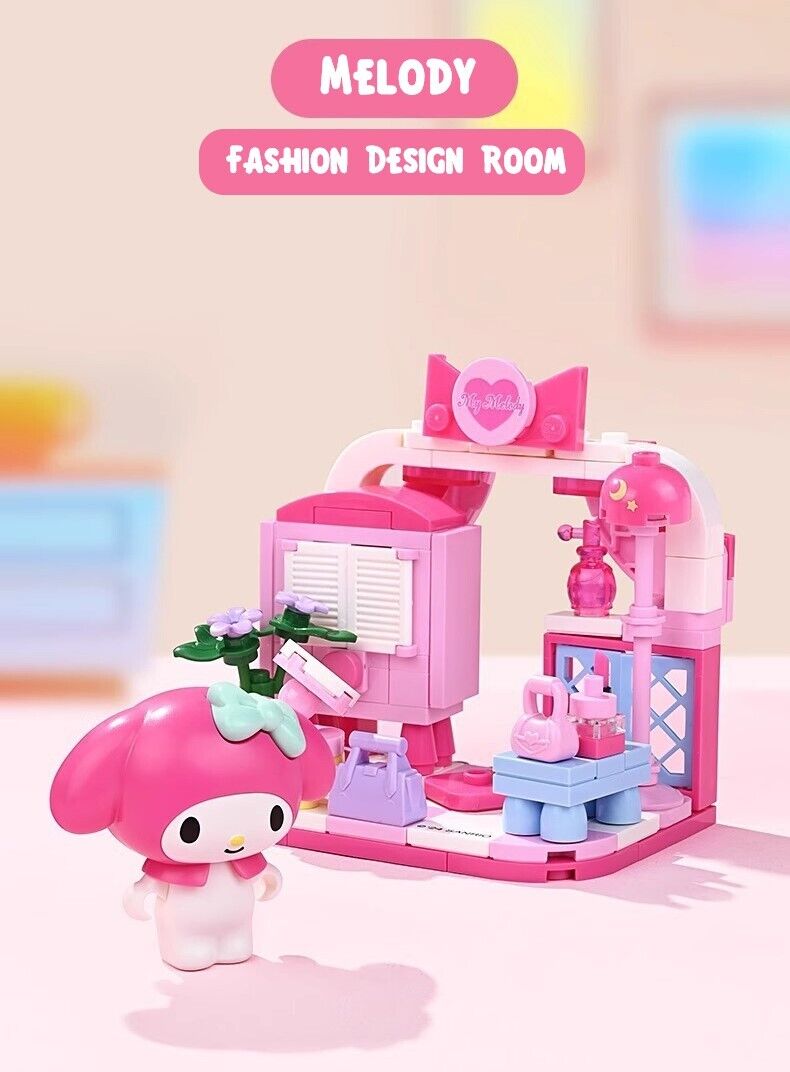 Genuine Sanrio Characters Family Home Life Series Building Block Sets Toy NEW 🩷