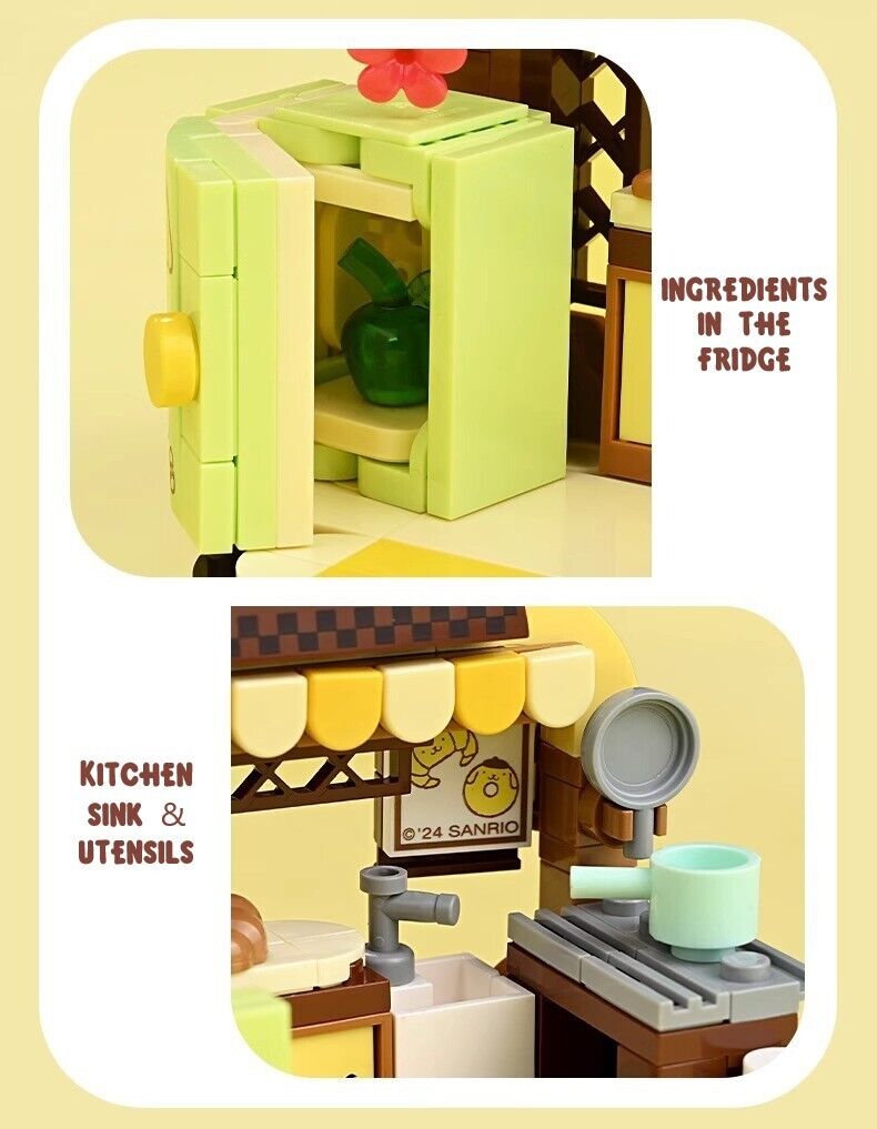 Genuine Sanrio Characters Family Home Life Series Building Block Sets Toy NEW 🩷